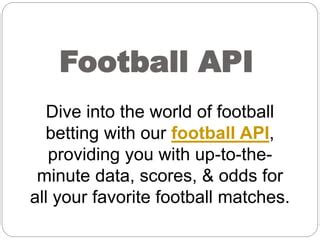 soccer odds api|Iba pa.